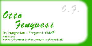 otto fenyvesi business card